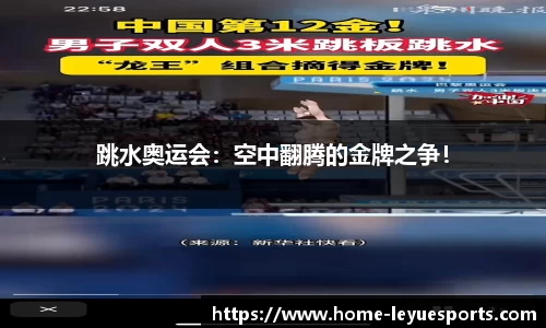 跳水奥运会：空中翻腾的金牌之争！